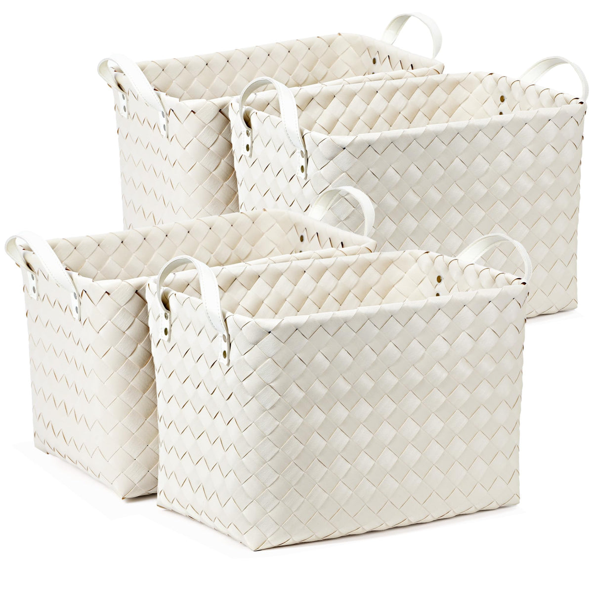 Handwoven Laundry Basket, Large Wicker Storage Hamper