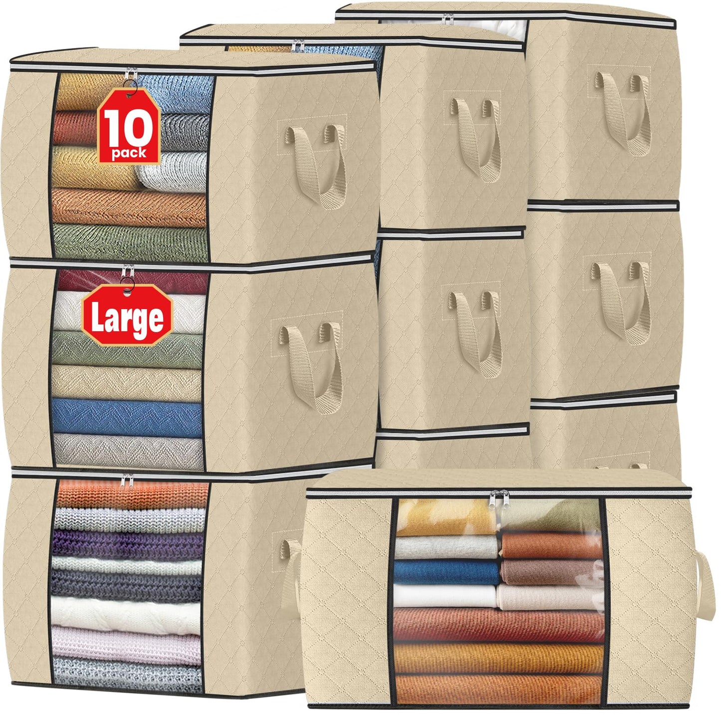 Foldable Clothes Storage Bags for Bedroom Organization
