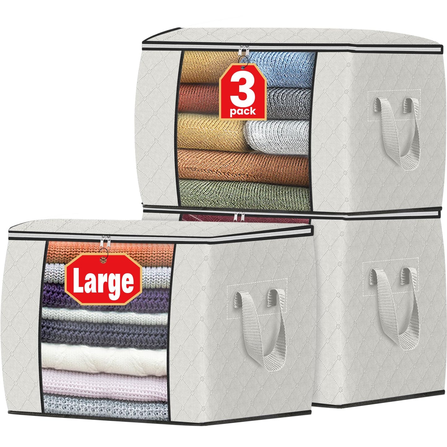 Foldable Clothes Storage Bags for Bedroom Organization