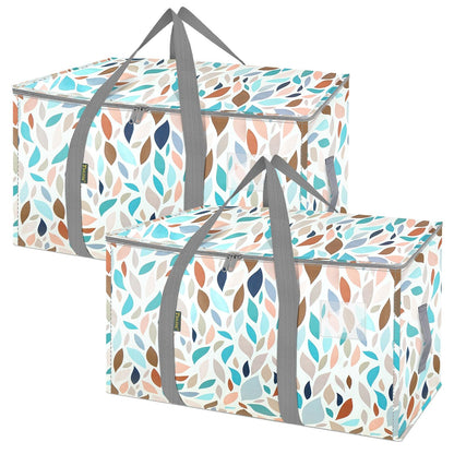 Clear Oversized Storage Bags with Reinforced Handles for Moving