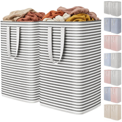 Collapsible Laundry Hamper, Waterproof Clothes Storage Basket