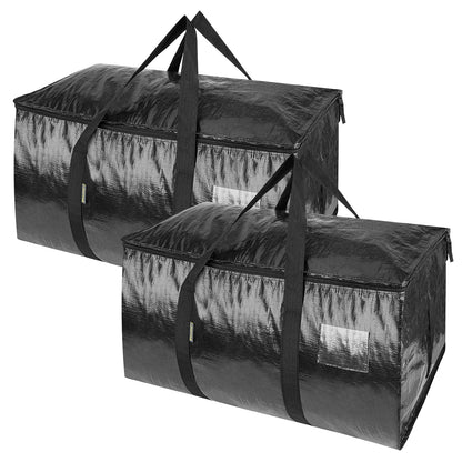 Clear Oversized Storage Bags with Reinforced Handles for Moving