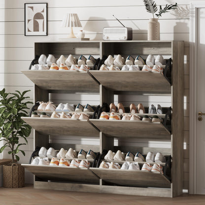 Shoe Storage Cabinet with Drawers, Entryway Organizer