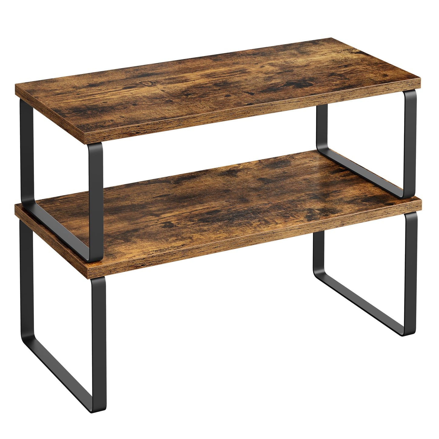 Cabinet Organizer Shelf Set, Expandable Kitchen Storage Rack