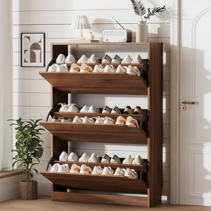 Shoe Storage Cabinet with Drawers, Entryway Organizer