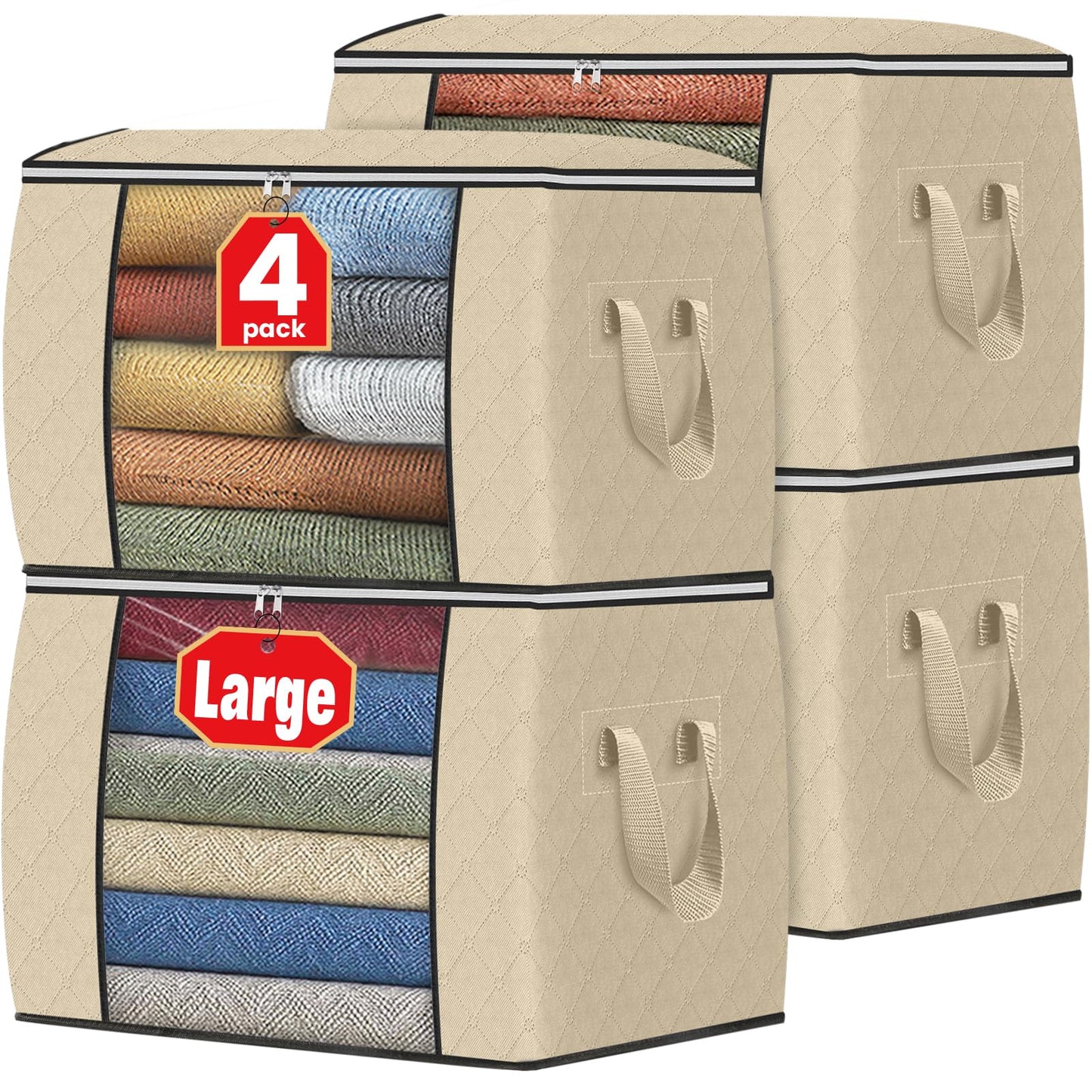 Foldable Clothes Storage Bags for Bedroom Organization