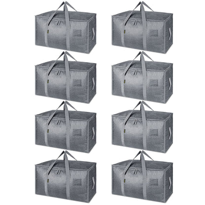 Clear Oversized Storage Bags with Reinforced Handles for Moving