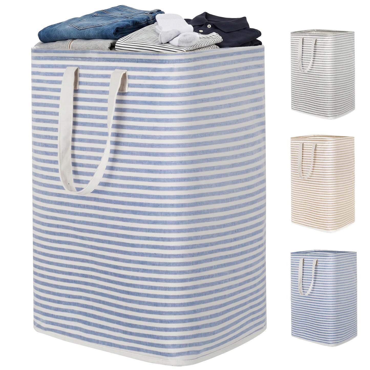 Slim Laundry Hamper, Space Saving Clothes Storage Basket