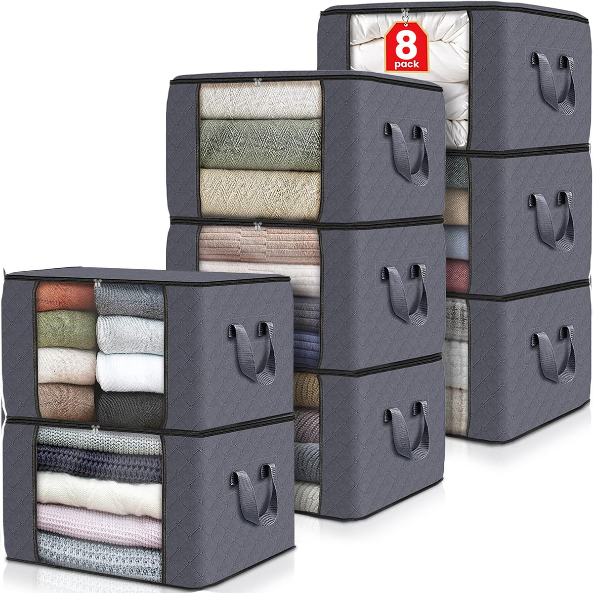 Foldable Clothes Storage Bags for Bedroom Organization