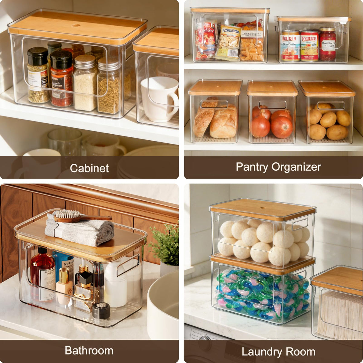 Hudgan Potato and Onion Storage Bin for Pantry Organizers
