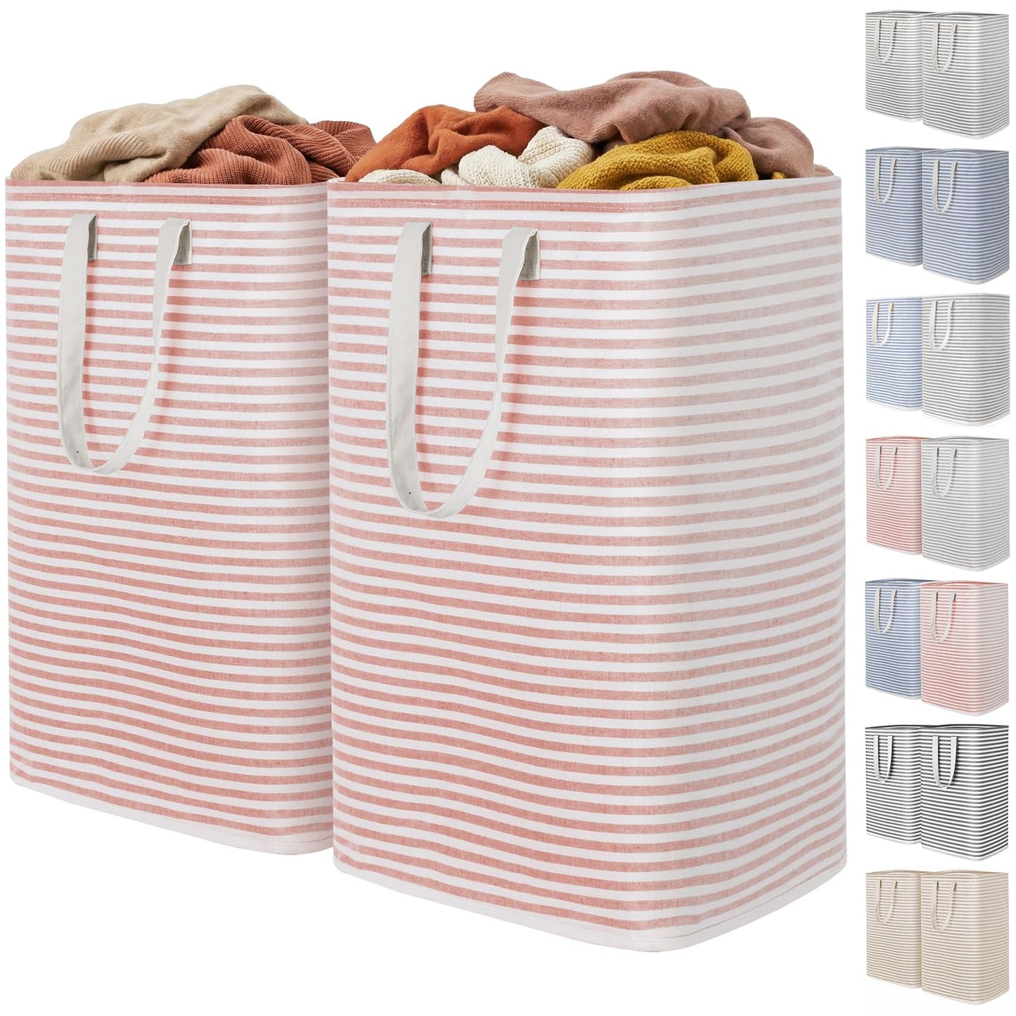 Collapsible Laundry Hamper, Waterproof Clothes Storage Basket