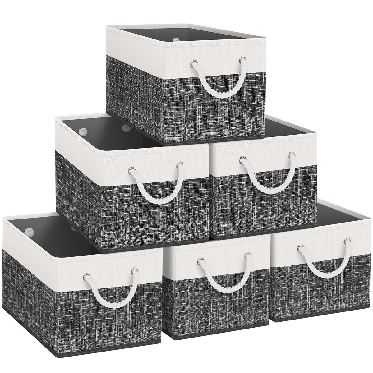 Foldable Storage Baskets with Handles, Large Organizer Bins