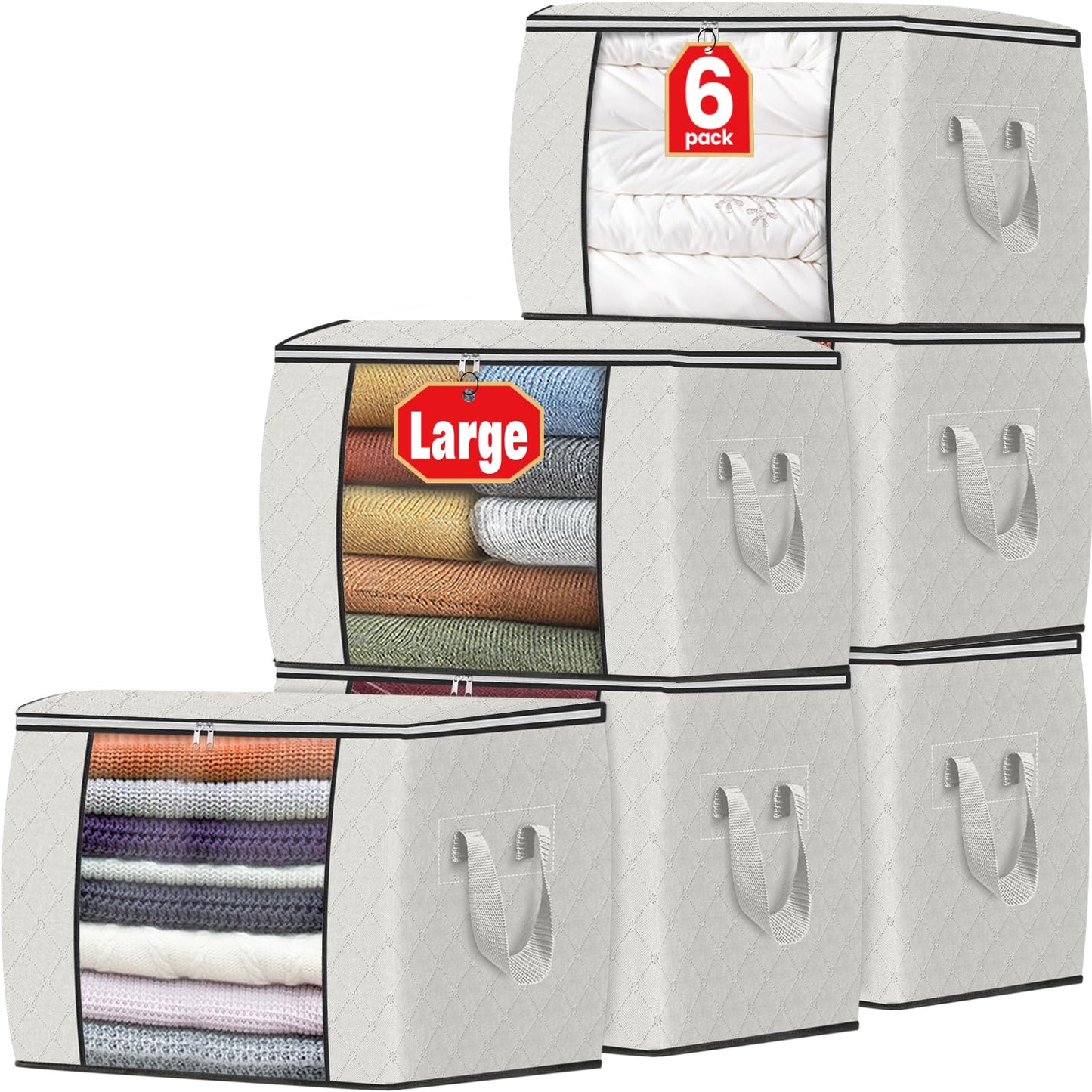 Foldable Clothes Storage Bags for Bedroom Organization