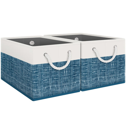 Foldable Storage Baskets with Handles, Large Organizer Bins