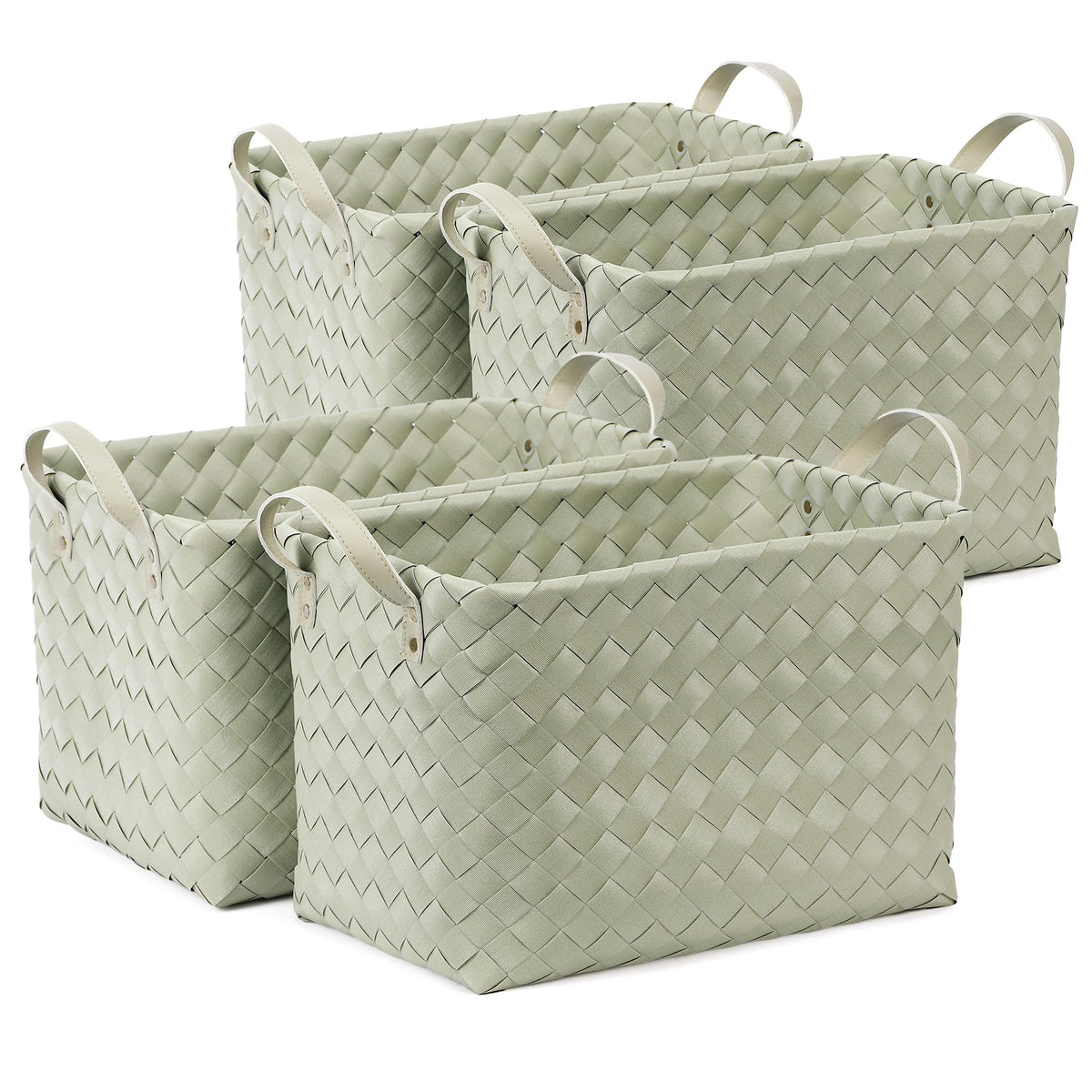 Handwoven Laundry Basket, Large Wicker Storage Hamper