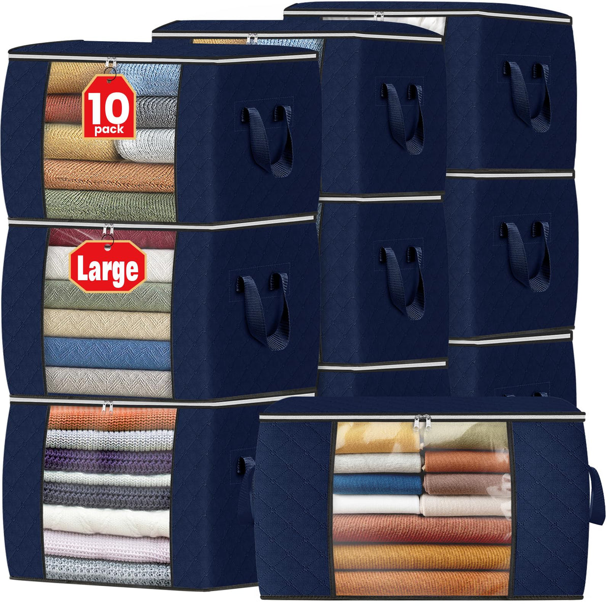 Foldable Clothes Storage Bags for Bedroom Organization