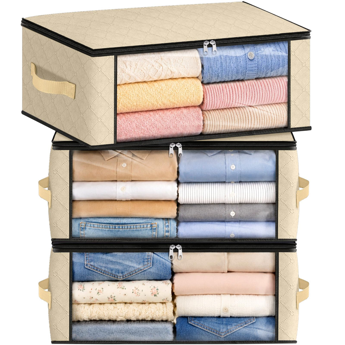 Foldable Clothes Storage Bags for Bedroom Organization