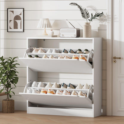 Shoe Storage Cabinet with Drawers, Entryway Organizer