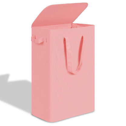 Slim Laundry Hamper, Space Saving Clothes Storage Basket