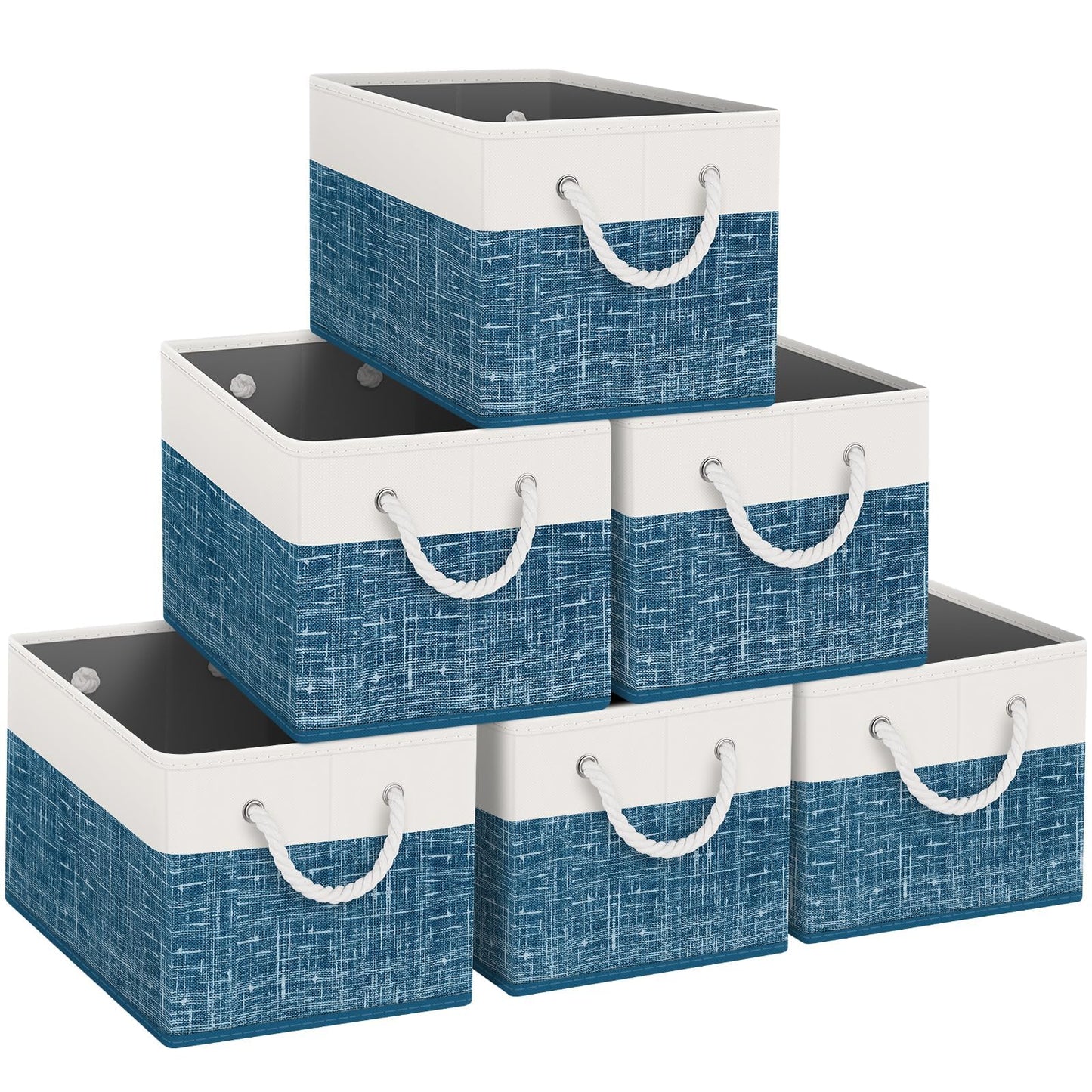 Foldable Storage Baskets with Handles, Large Organizer Bins