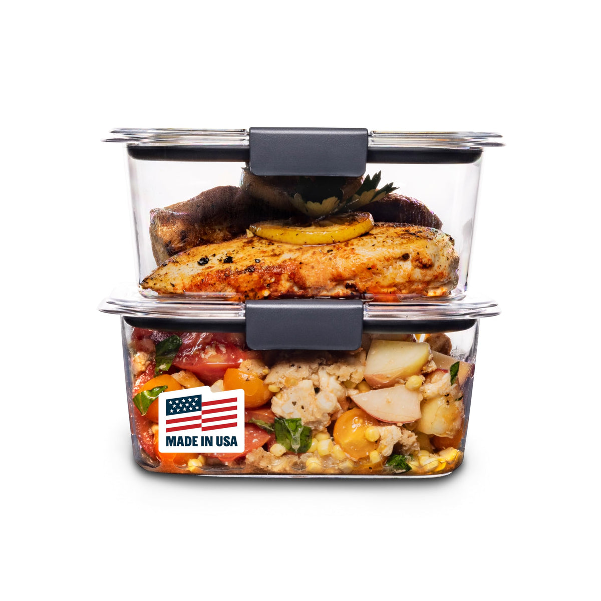 2 Compartment Food Storage Containers, Meal Prep Boxes