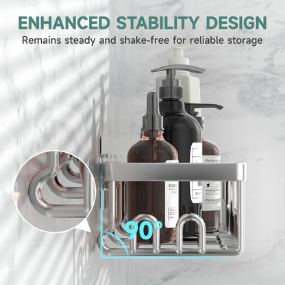 Wall Mounted Shower Caddy Set with Soap Dish and Holder