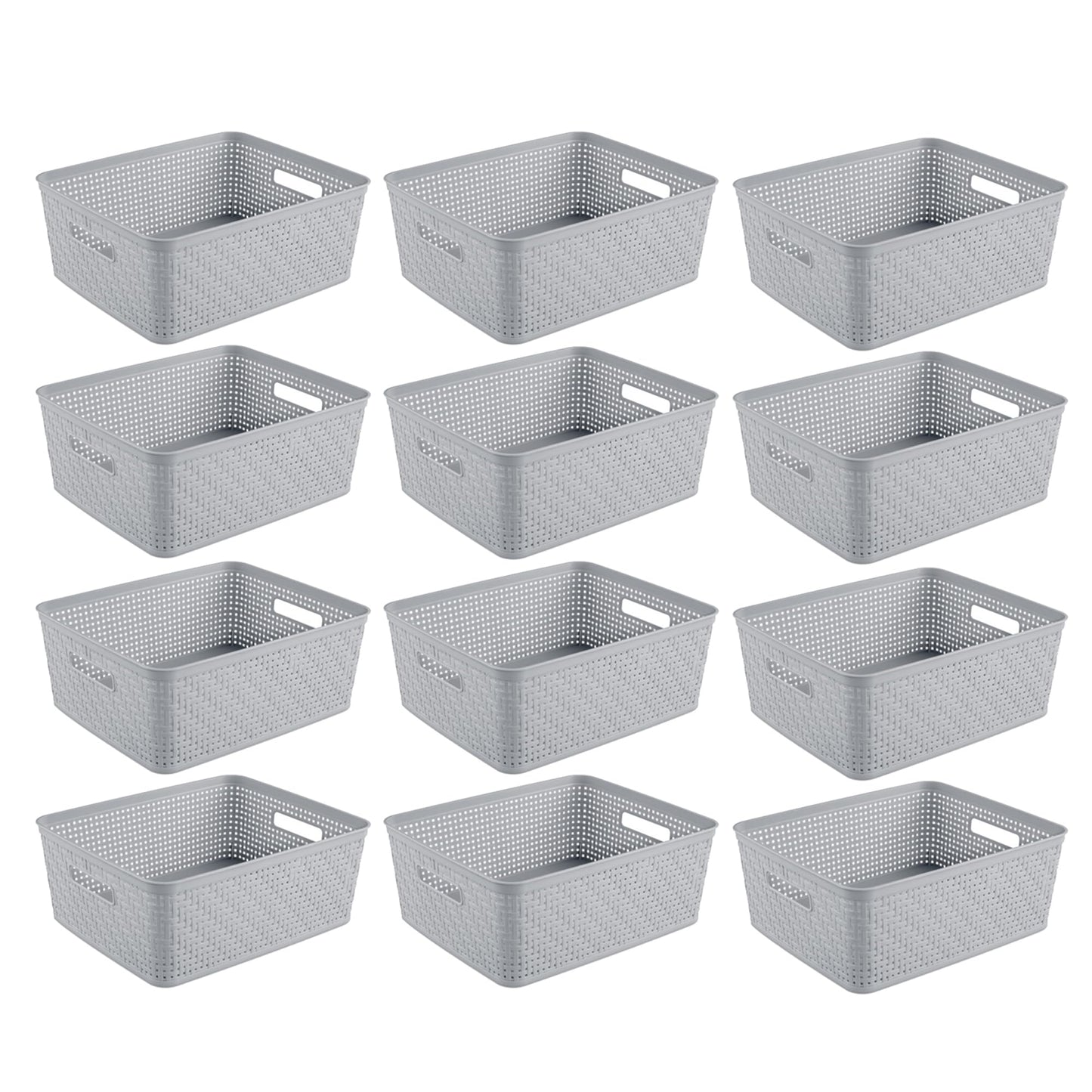 Plastic Storage Baskets, Home Organization Bins