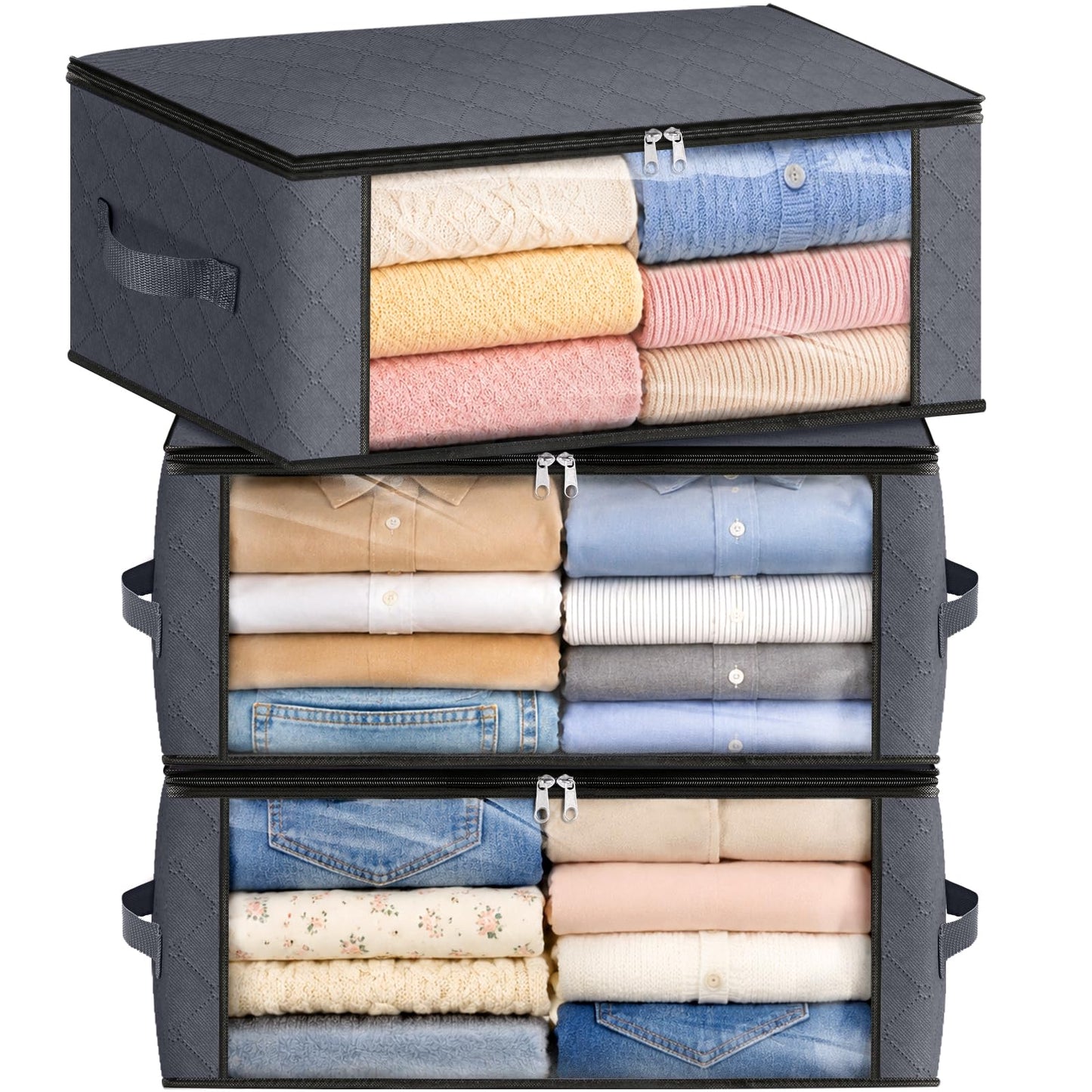 Foldable Clothes Storage Bags for Bedroom Organization