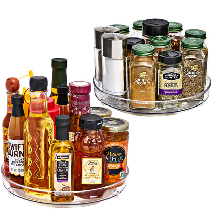 Sorbus Clear Lazy Susan Organizer