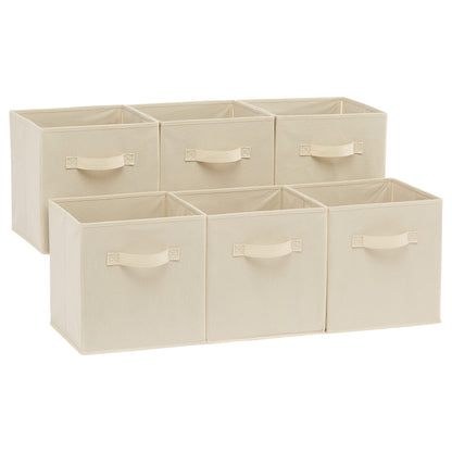 Collapsible Fabric Storage Cubes with Handles, Organizer Bins