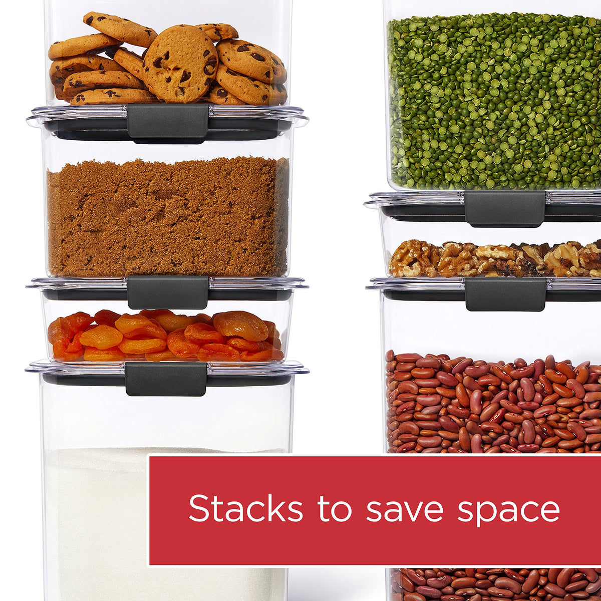 Rubbermaid Brilliance Pantry Plastic Food Storage Containers