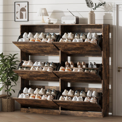Shoe Storage Cabinet with Drawers, Entryway Organizer
