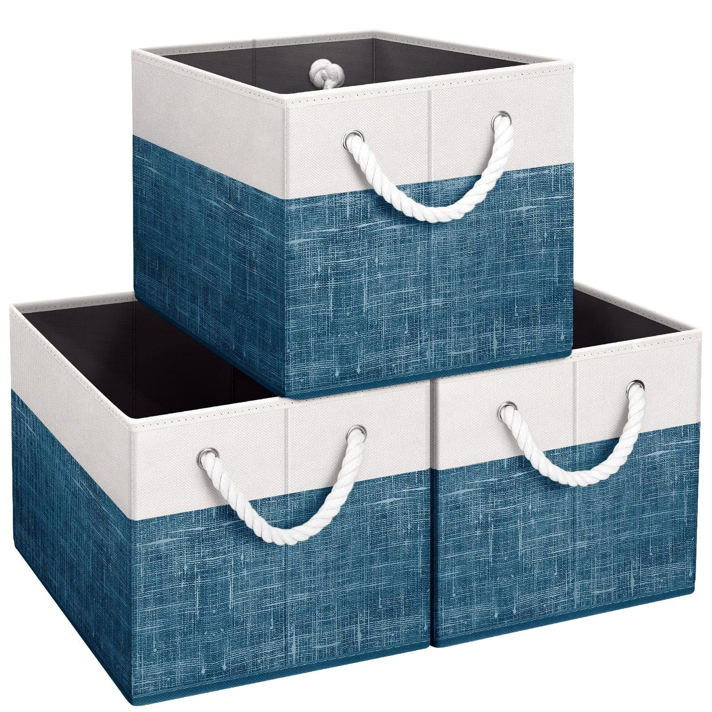 Foldable Storage Baskets with Handles, Large Organizer Bins
