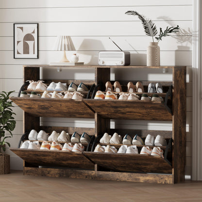 Shoe Storage Cabinet with Drawers, Entryway Organizer