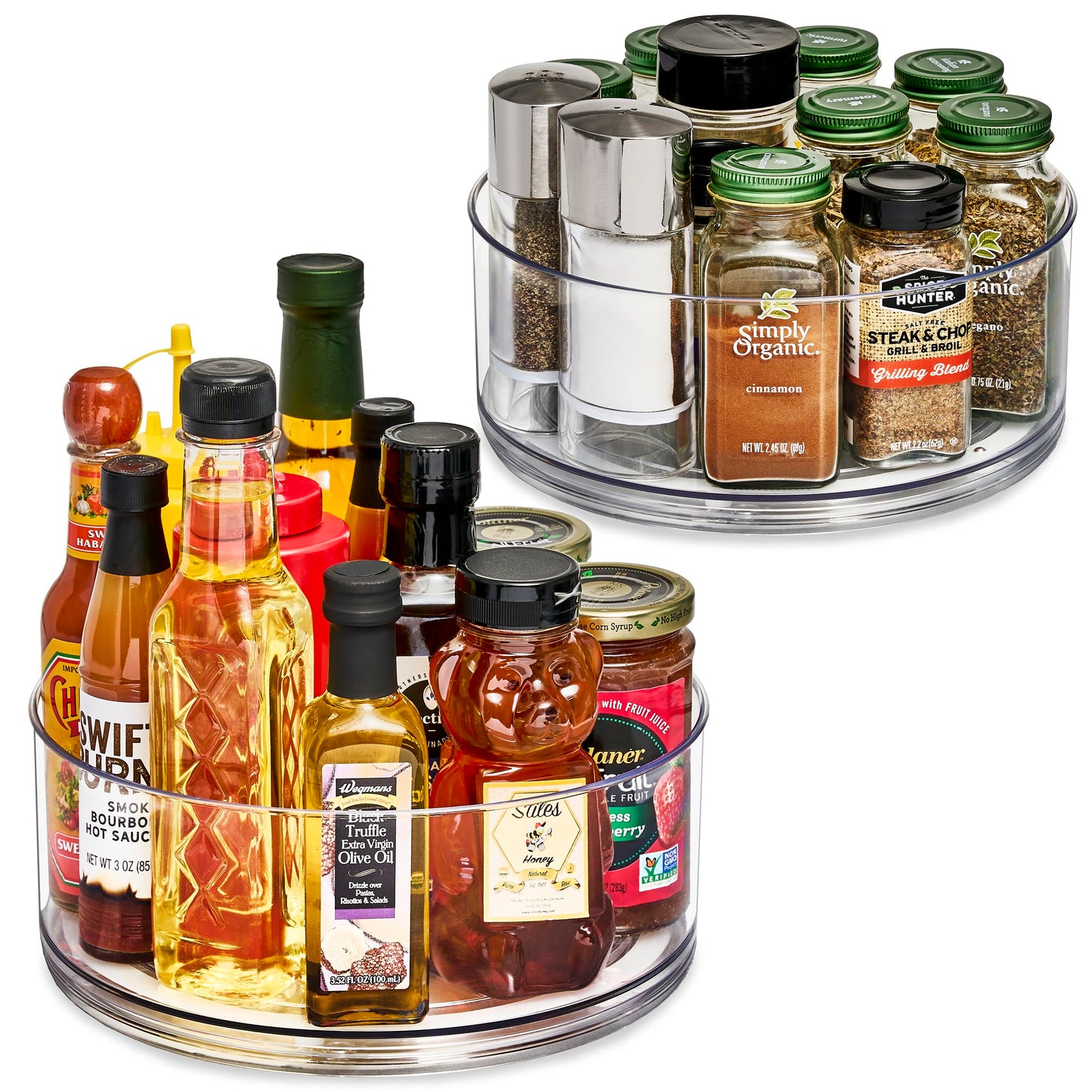 Sorbus Clear Lazy Susan Organizer
