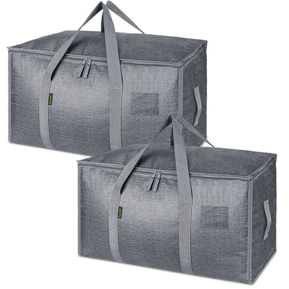 Clear Oversized Storage Bags with Reinforced Handles for Moving