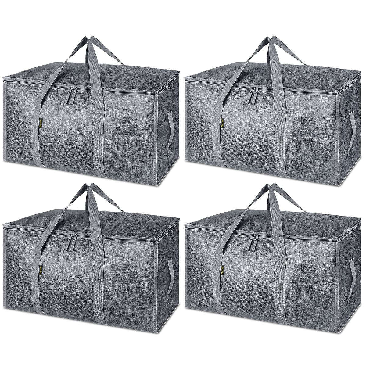 Clear Oversized Storage Bags with Reinforced Handles for Moving