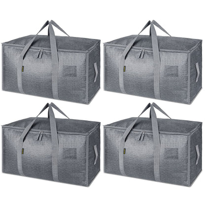 Clear Oversized Storage Bags with Reinforced Handles for Moving